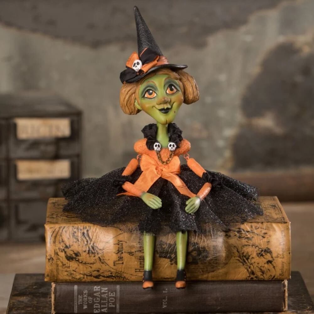 Bethany Lowe LeeAnne Kress Penelope Witch Doll Halloween Decor New